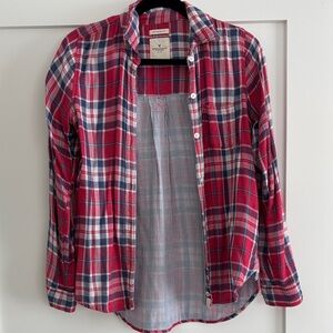 American Eagle Outfitters Red and Blue Checkered Shirt